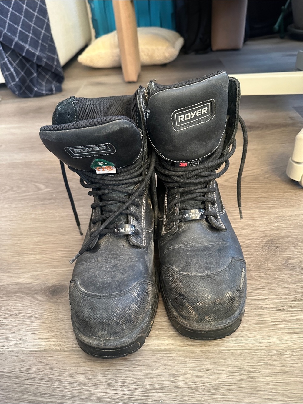Royer - Men's Black Winter Work Boots
